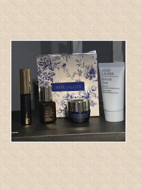 Estée Lauder 4-Piece Deluxe Travel Skincare & Makeup Gift Set